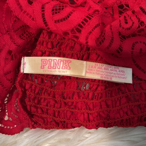 Worn once Red PINK brand lace bralette size XS! - Picture 4 of 4